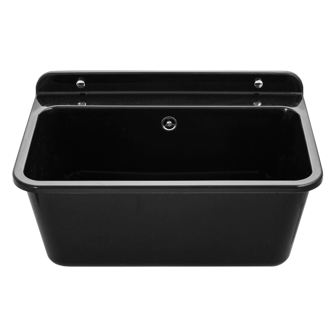 LARGE Becken 61x41 cm – Kunststoff, inkl. Siphon-Set