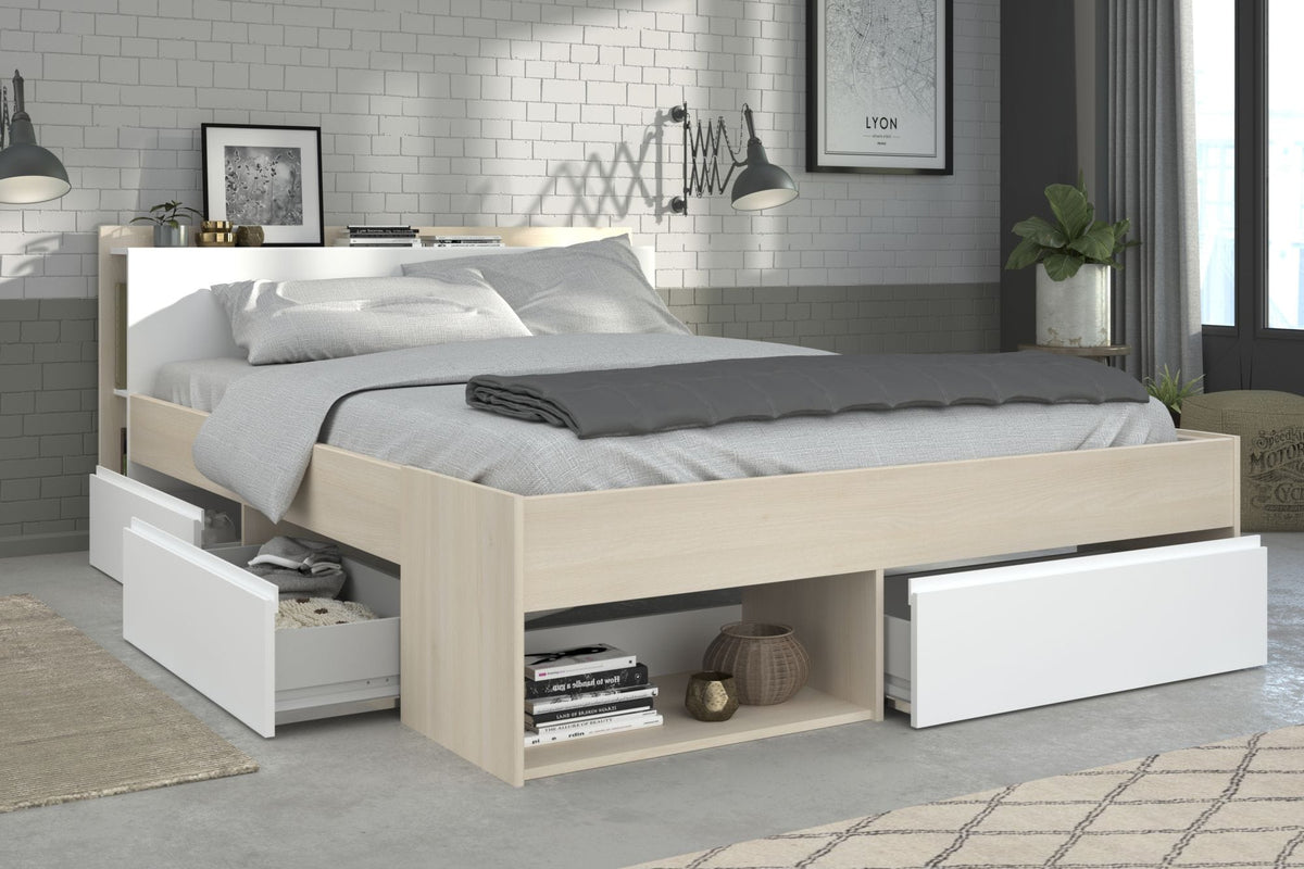 Parisot Most 5 Bett 140x200 cm mit Stauraum, Kopfteil & Schubladen