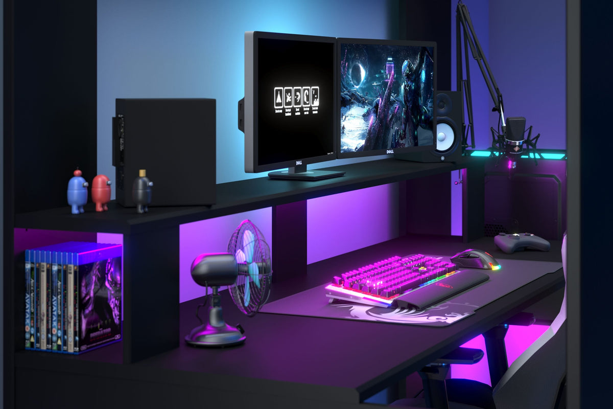 Parisot Online 1 Gaming-Hochbett 90x200 cm mit LED & USB