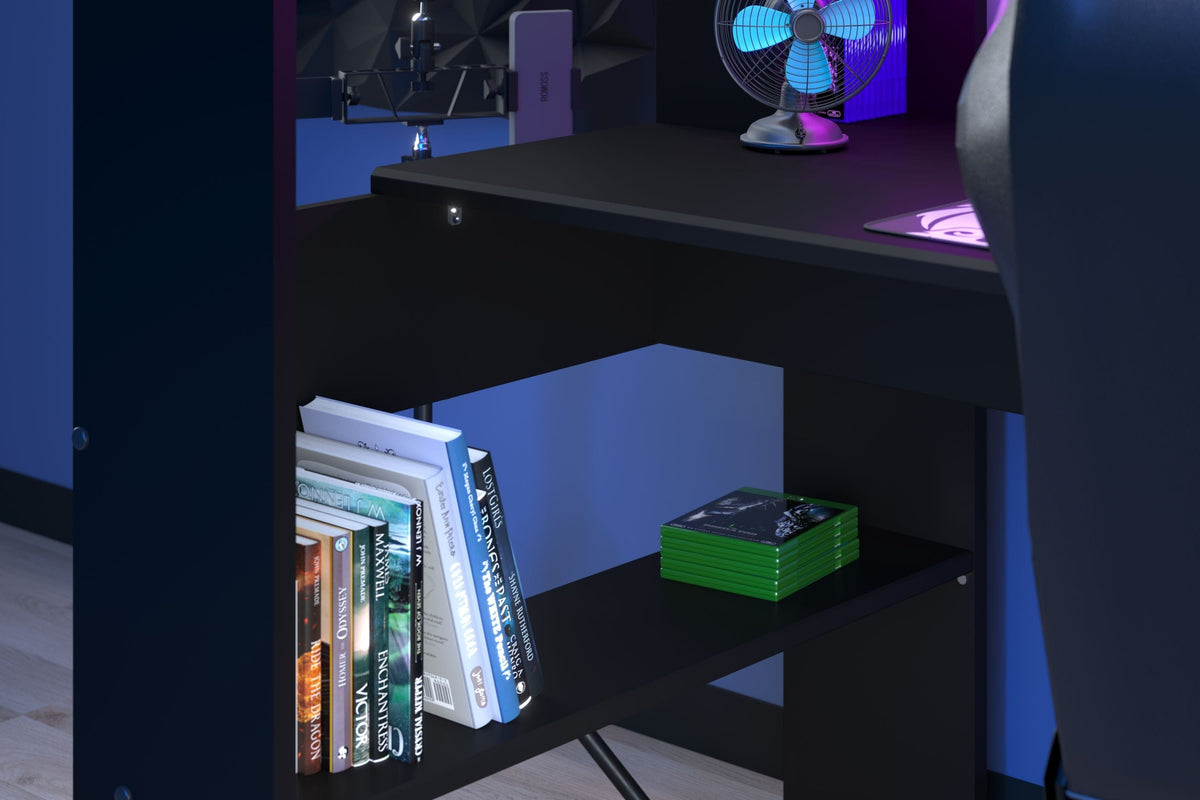 Parisot Online 1 Gaming-Hochbett 90x200 cm mit LED & USB