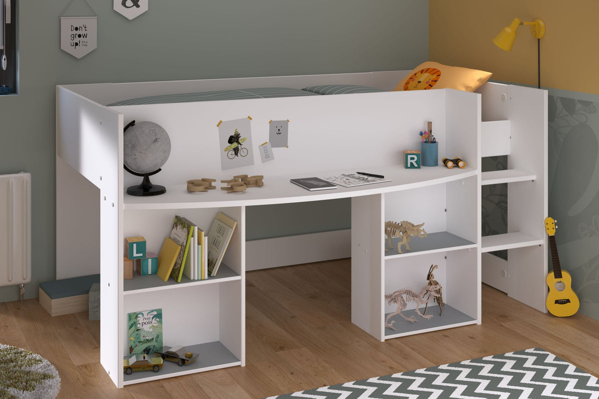 Parisot Pirouette 1 Hochbett mit Schreibtisch 90x200 cm