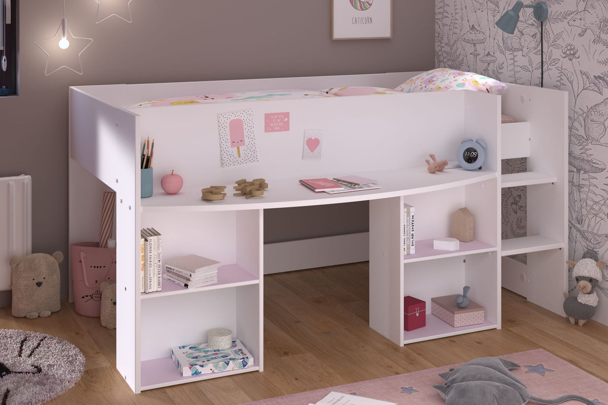 Parisot Pirouette 1 Hochbett mit Schreibtisch 90x200 cm