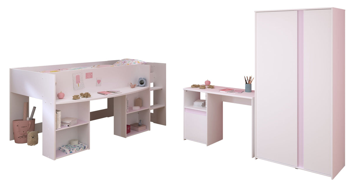 Parisot Pirouette 13 Jugendzimmer-Set 3-tlg. mit Hochbett