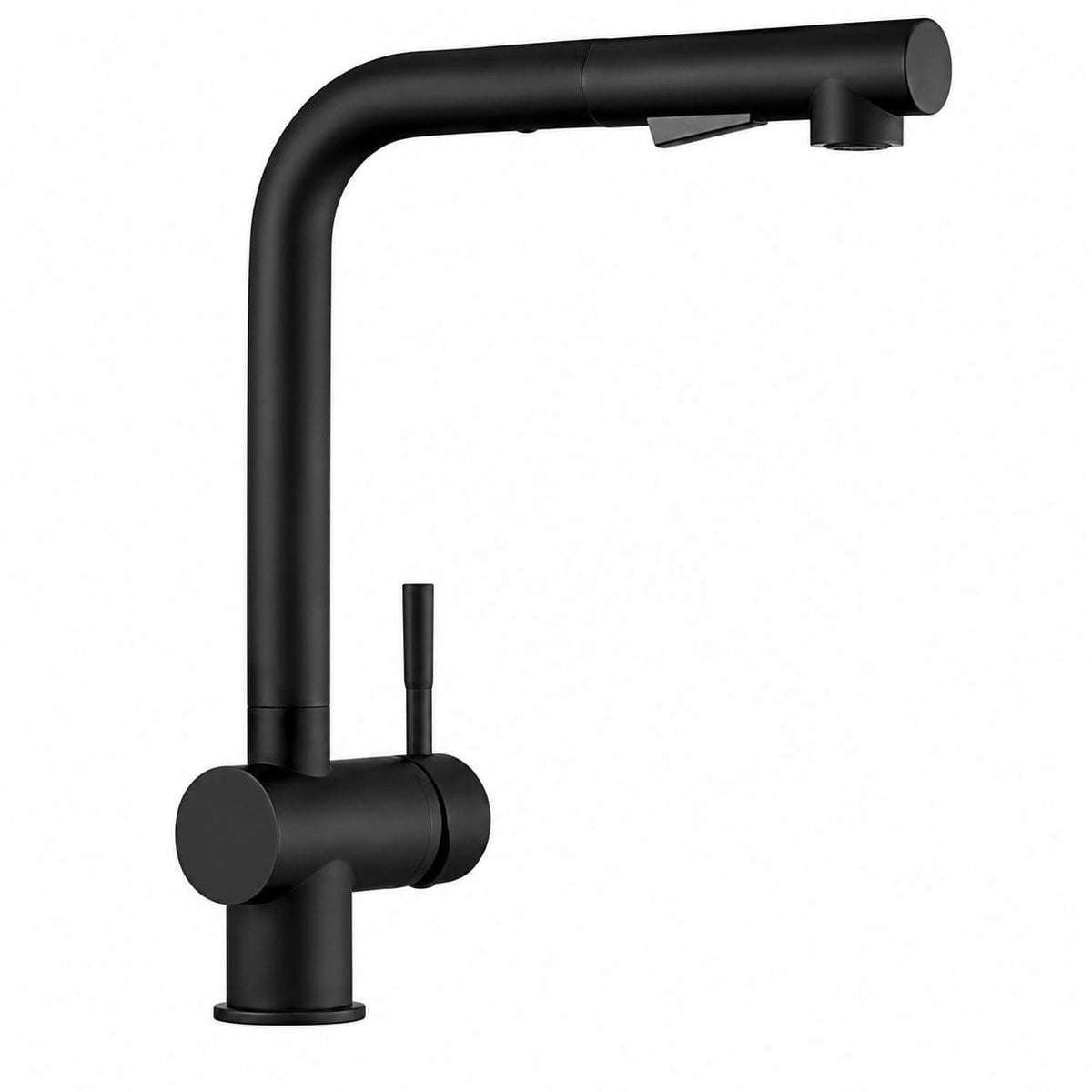 Faizee Home Future Serie Edelstahlspüle Schwarz mit Spülkorb, Seifenspender & Armaturenauswahl