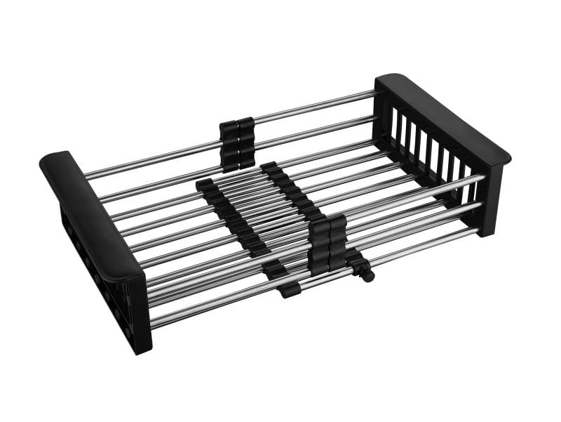 Faizee Home Teleskop-Abtropfgestell – Ausziehbar 30,5–45 cm – Edelstahl & Kunststoff