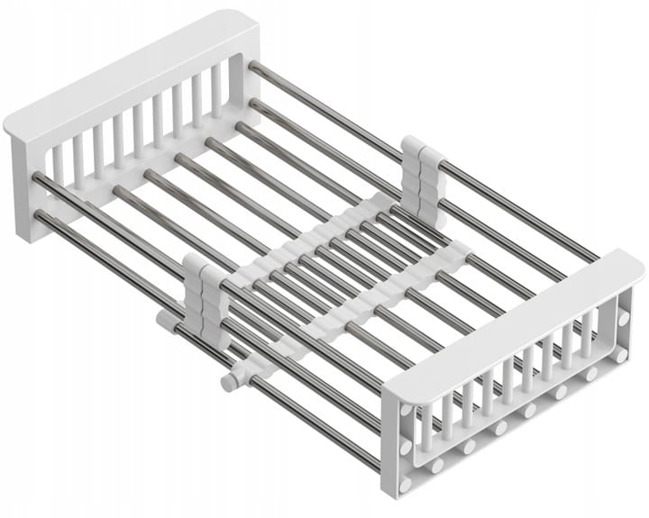 Faizee Home Teleskop-Abtropfgestell – Ausziehbar 30,5–45 cm – Edelstahl & Kunststoff