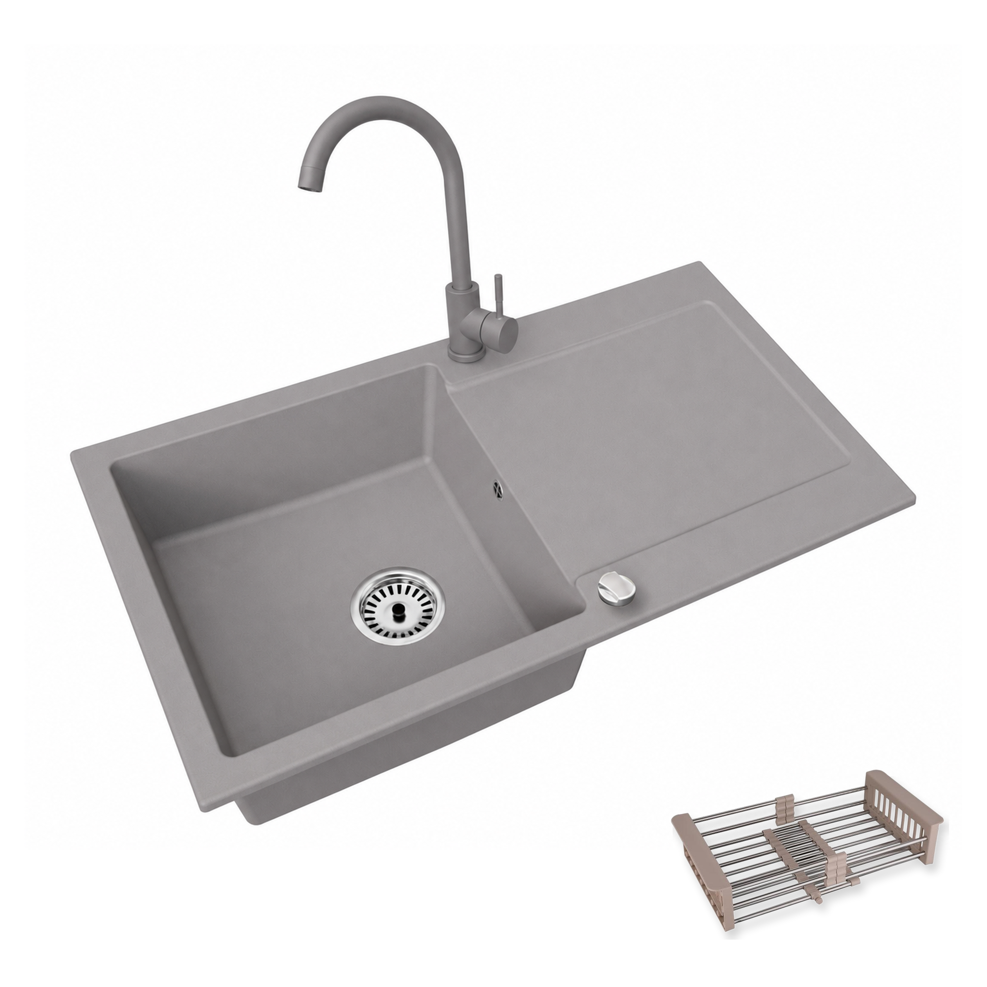 Granitspüle Element mit Armatur und wählbares Extra