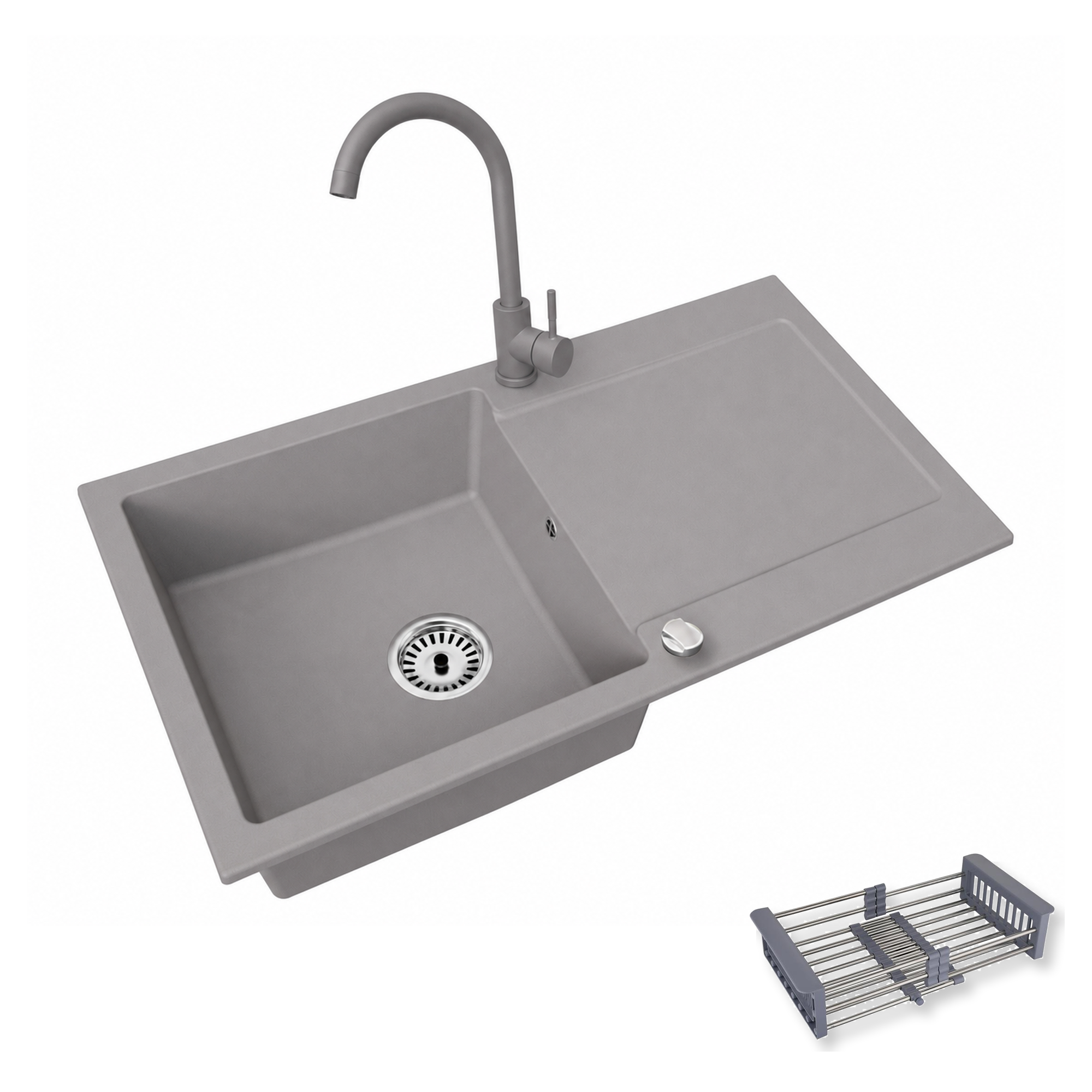 Granitspüle Element mit Armatur und wählbares Extra
