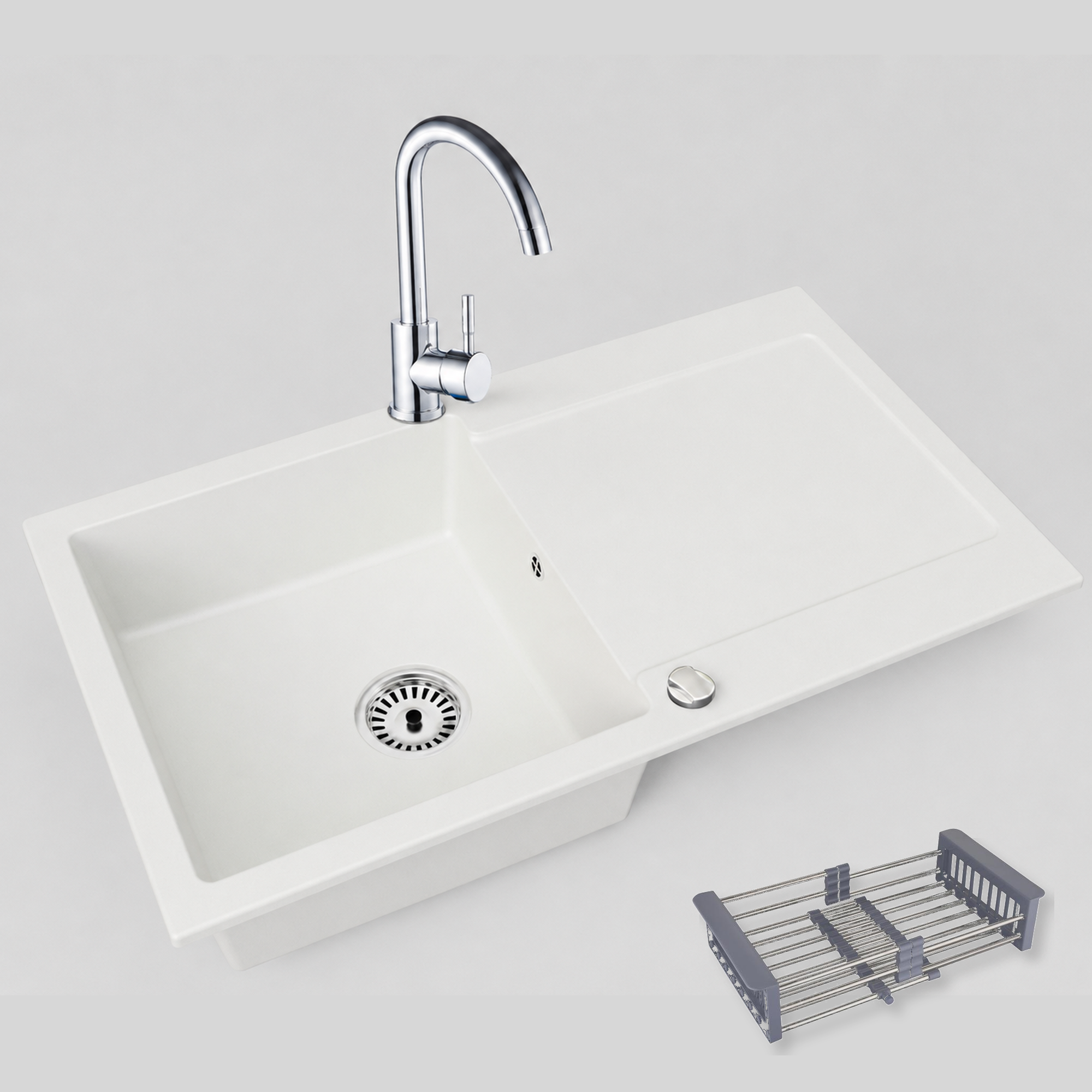 Granitspüle Element mit Armatur und wählbares Extra