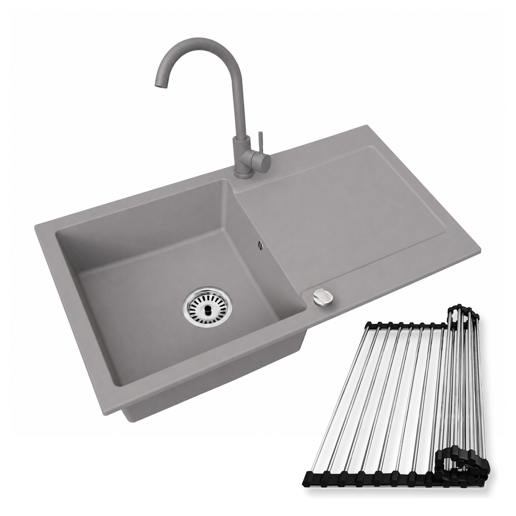 Granitspüle Element mit Armatur und wählbares Extra