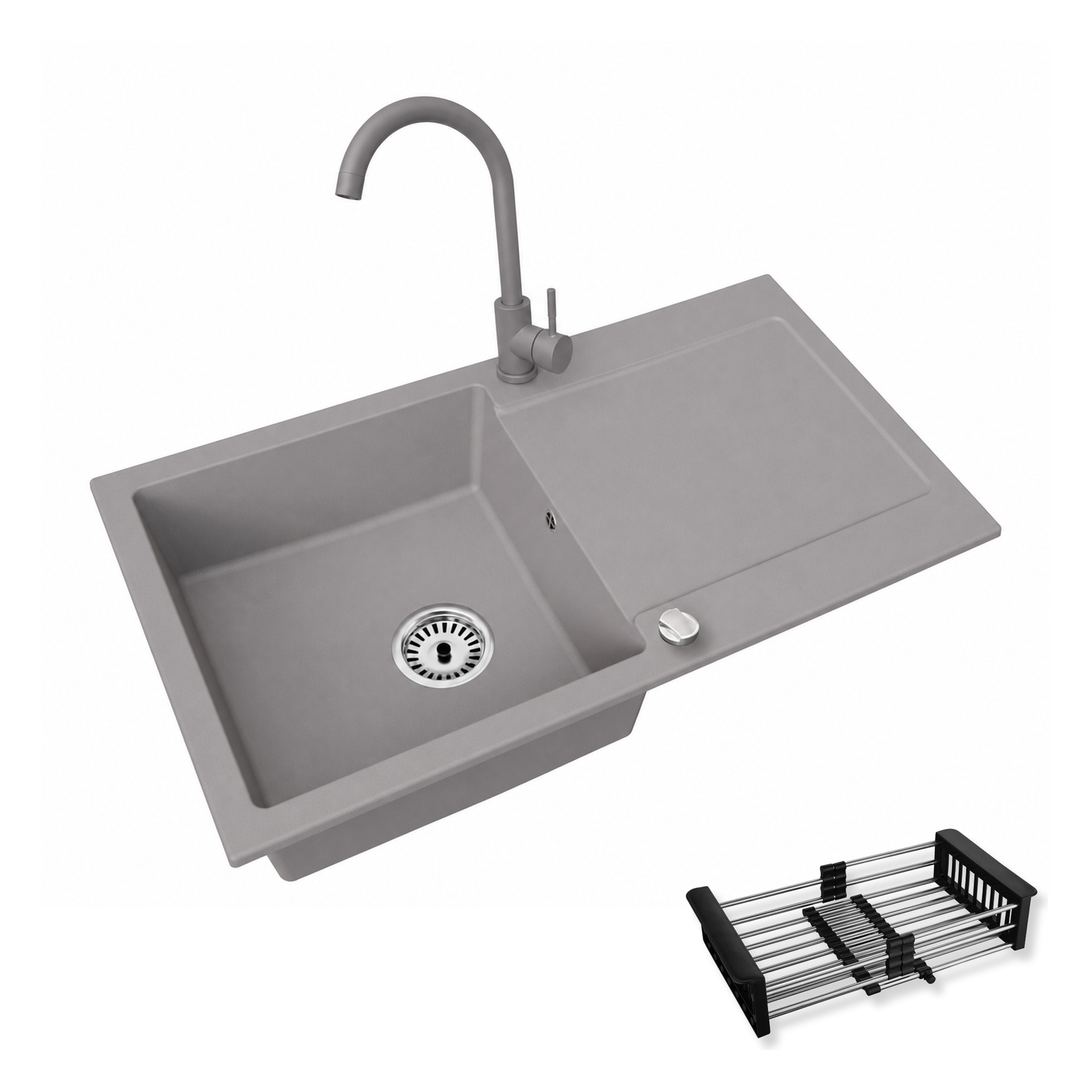 Granitspüle Element mit Armatur und wählbares Extra