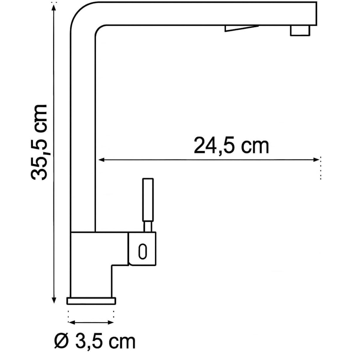 Granitspüle 100x50 cm – 1,5 Becken mit Abtropffläche beidseitig montierbar, inkl. Armatur & Siphon-Set