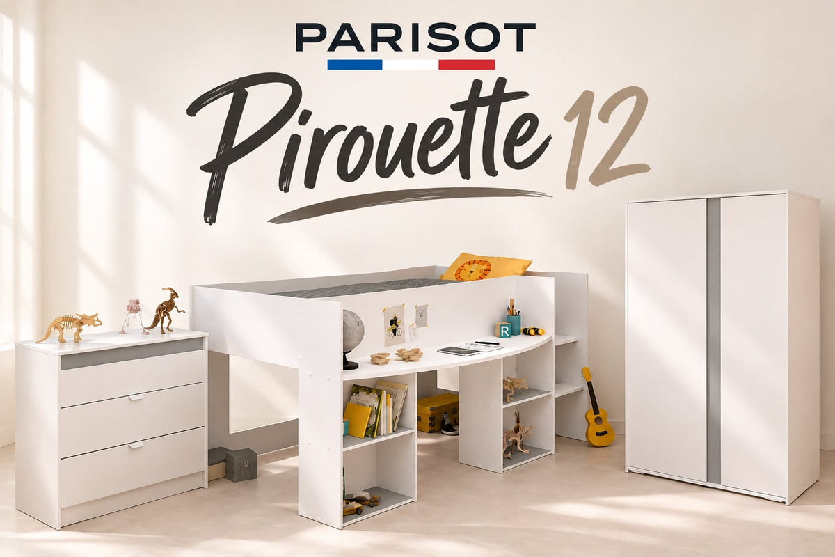 Parisot Pirouette 12 Kinderzimmer-Set 3-tlg. mit Hochbett