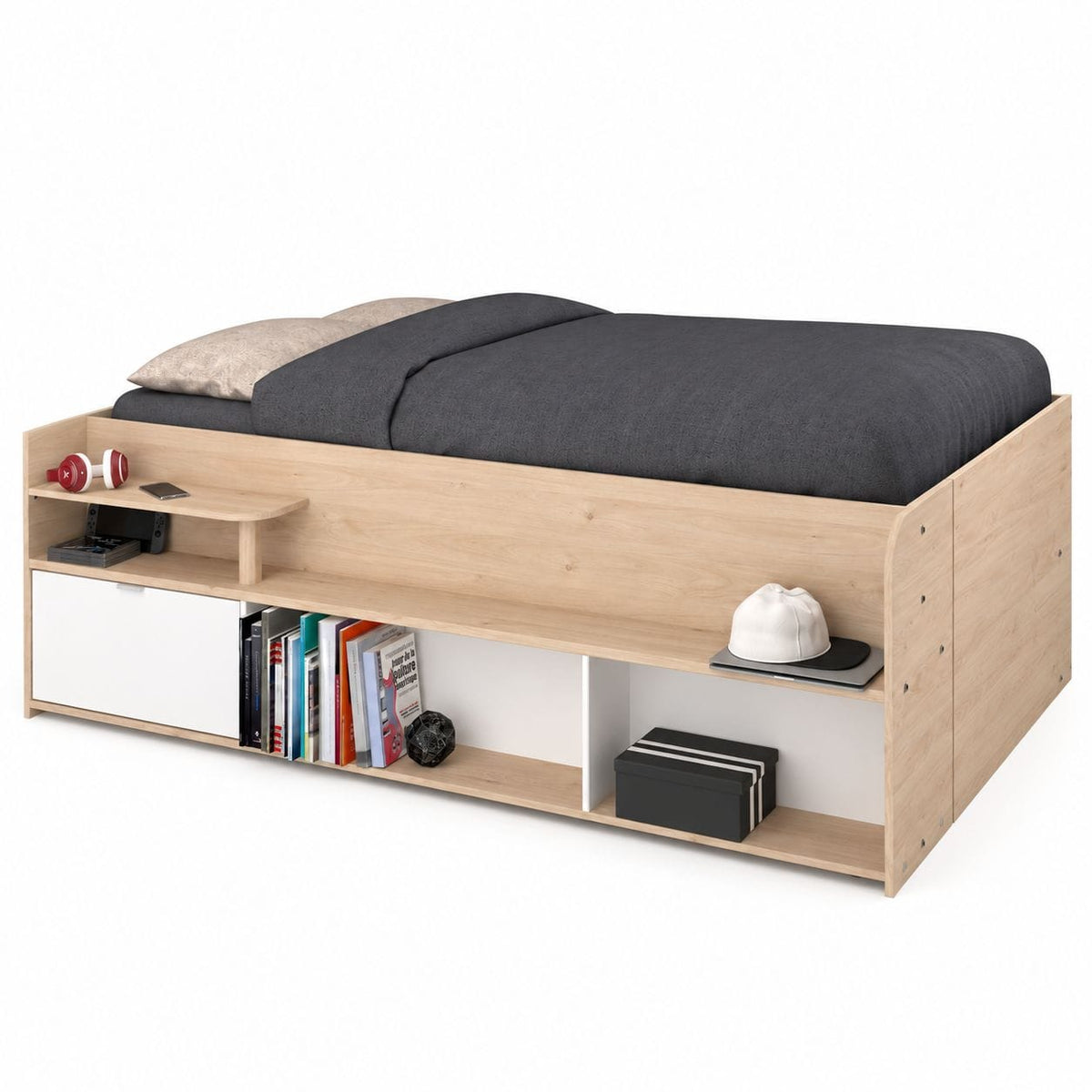 Parisot Travel 2 Stauraumbett 140x200 cm mit begehbarem Stauraum