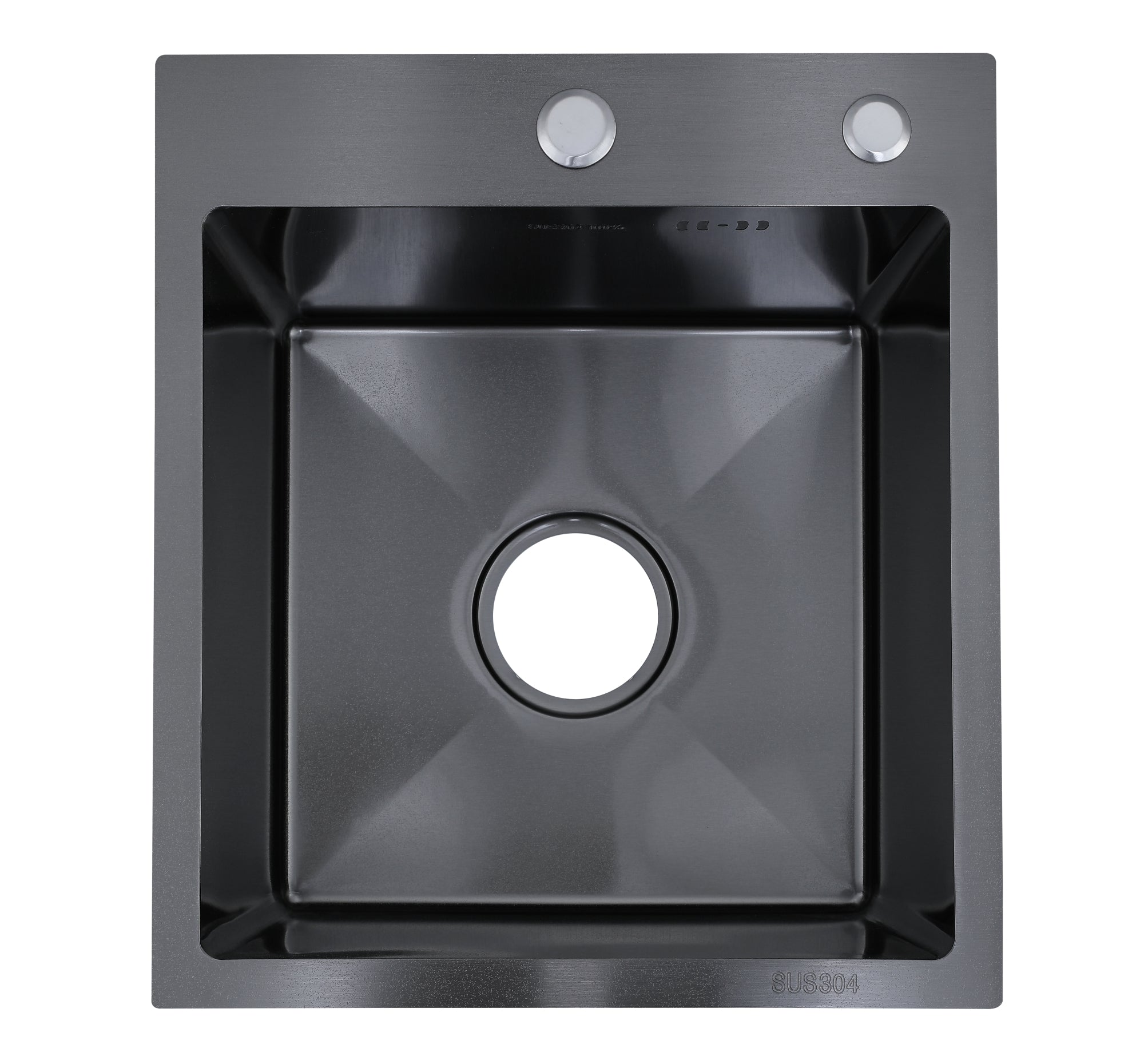 Faizee Home Edelstahlspüle Schwarz SUS304 mit Armatur Auswahl