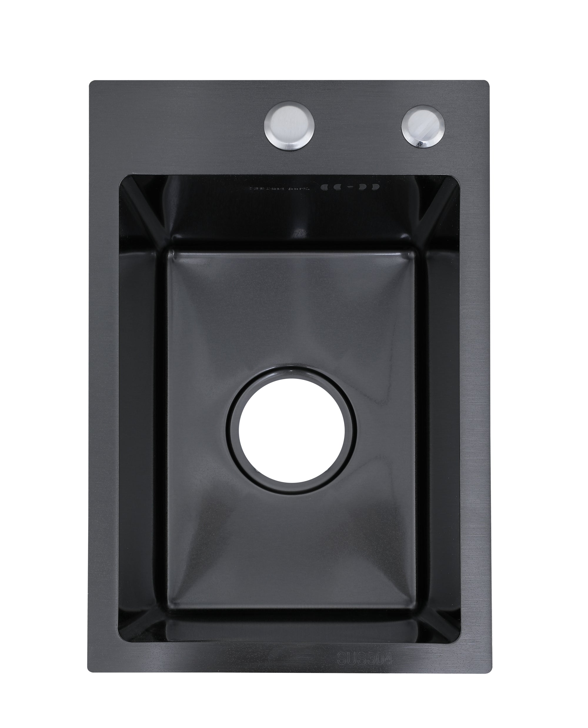 Faizee Home Edelstahlspüle Schwarz SUS304 mit Armatur Auswahl