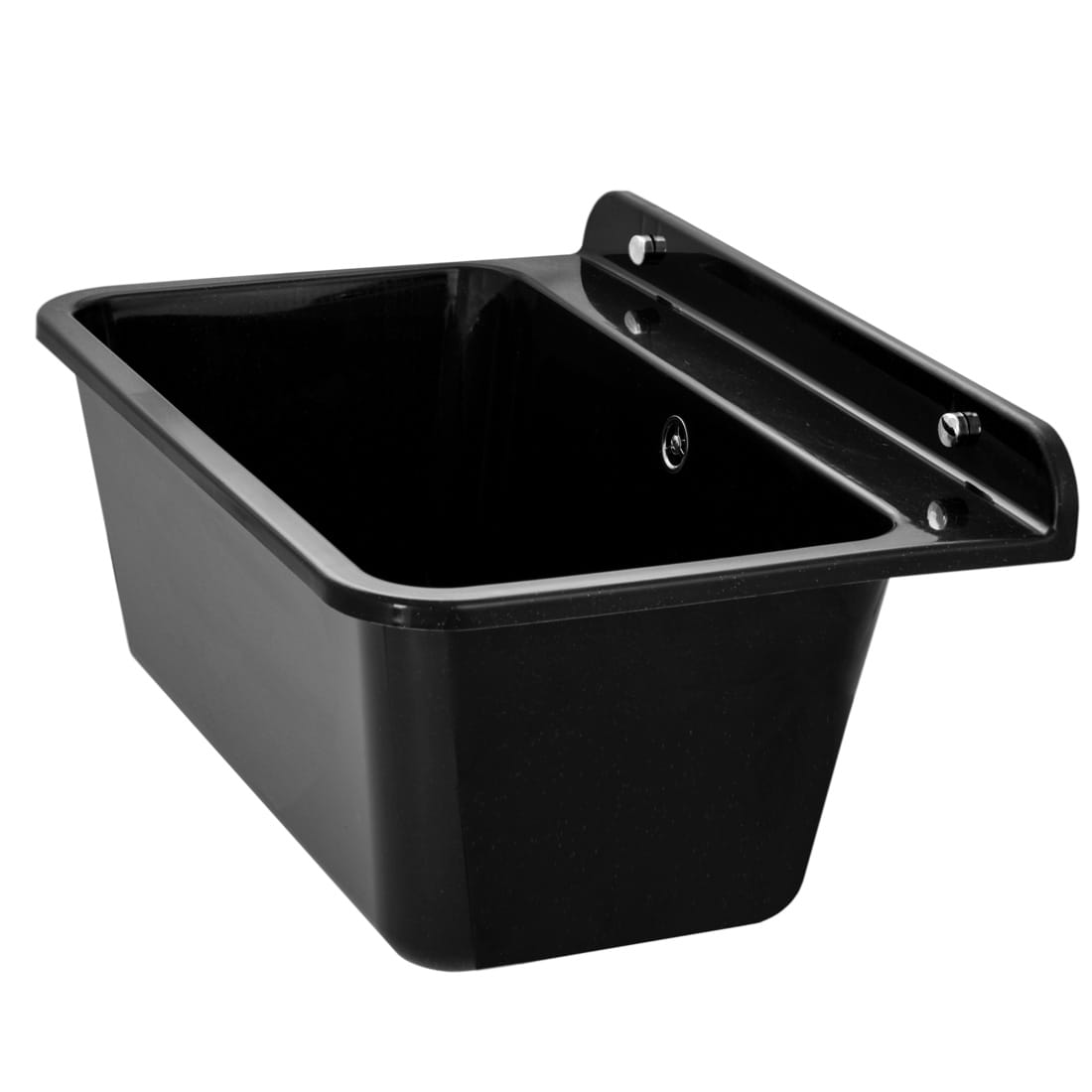 Faizee Home Industrie-Waschbecken Schwarz – 61 × 41 × 30 cm – Für Werkstatt, Garage, Baustelle & Hauswirtschaftsraum